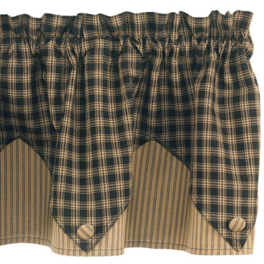 Sturbridge Black Valance - Point Park Designs - The Fox Decor